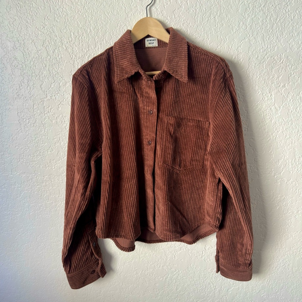 Aritzia | Sunday Best | Fig Button Up